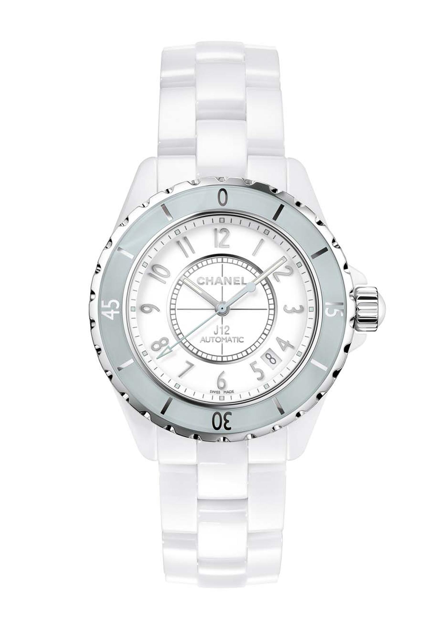 J12 ladies watch in mint green Chanel The Jewellery Editor